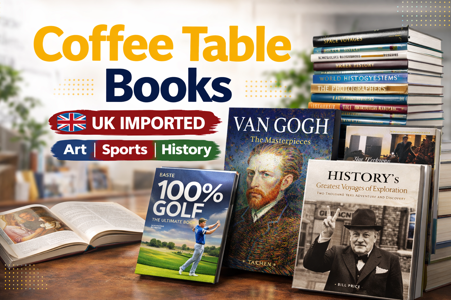 Imported Coffee Table Books – Art, History, Photography & More