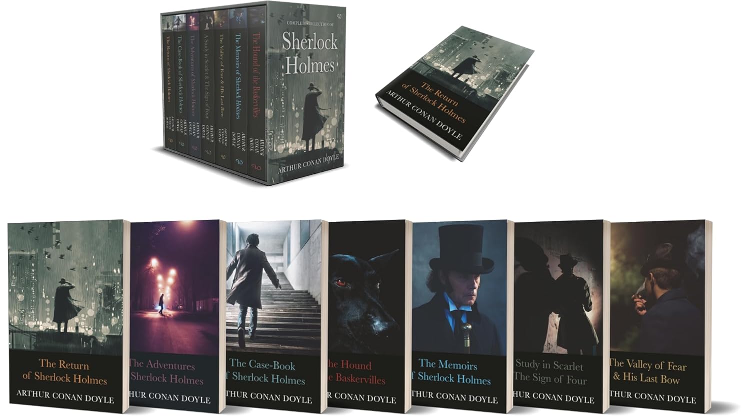 Sherlock Holmes Complete Collection (7 Books Set) | Paperback Box Set | Classic Detective Series - Image 2